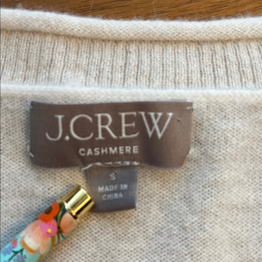 J.Crew | Cashmere relaxed-fit t-shirt | Snow | Size S - Picture 7 of 15